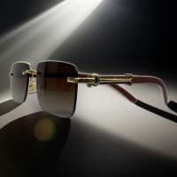 Cartier Santos Gold Rimless