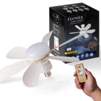 Flower Fan Light – Ventilyator va chiroq birlashtirilgan innovatsion yechim!