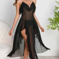 Zarif qora tungi libos!!!